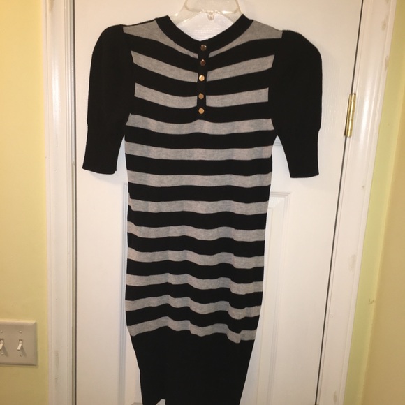 EUC Ted Baker Sweater Knit dress with bows Sz. 4 - Picture 3 of 7